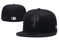 Philadelphia Phillies All-Black Fitted Hat - Minimalist Design