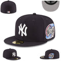 New York Yankees Subway Series Fitted Cap - Black with Commemorative Patch