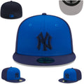 New York Yankees Snapback Hat - Royal Blue with Navy Brim
