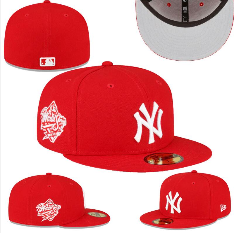 New York Yankees 59FIFTY Hat with 1999 World Series Patch - Red