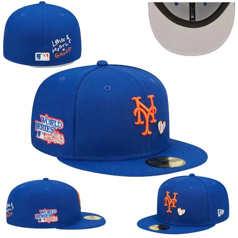 New York Mets 59FIFTY Hat with 1986 World Series Patch - Blue