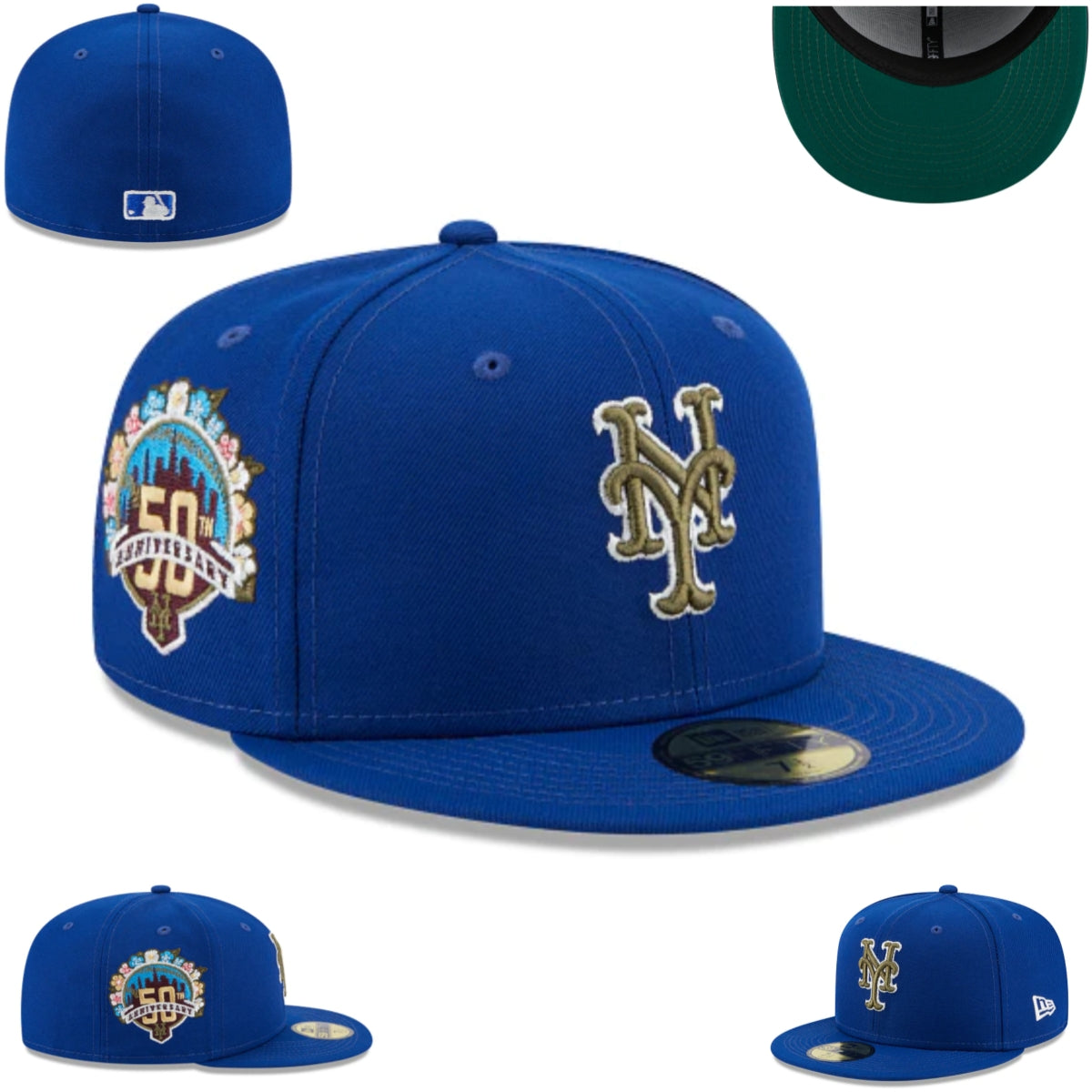 New York Mets 50th Anniversary Royal Blue 59FIFTY Hat