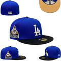 Los Angeles Dodgers Blue Fitted Cap with "First LA World Series" Patch