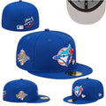 Toronto Blue Jays Royal Blue Fitted Hat with World Series and "Love & Hustle = Game" Design