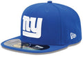 New York Giants NFL Fitted Hat with Embroidered Logo - Blue