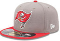 Tampa Bay Buccaneers Snapback Hat with Embroidered Team Logo - Gray and Red
