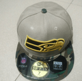 Seattle Seahawks Camouflage Brim 59FIFTY Hat with Embroidered Logo - Khaki and Camo