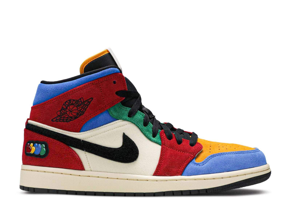 Blue The Great x Air Jordan 1 Mid 'Fearless' Sneakers