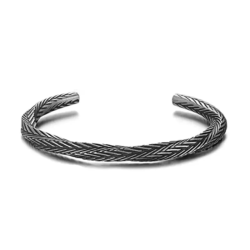 Twisted (Series) Zinc Alloy Cuff Bracelet