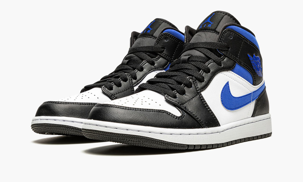 Air Jordan 1 Mid Racer Blue / Black / White Sneakers