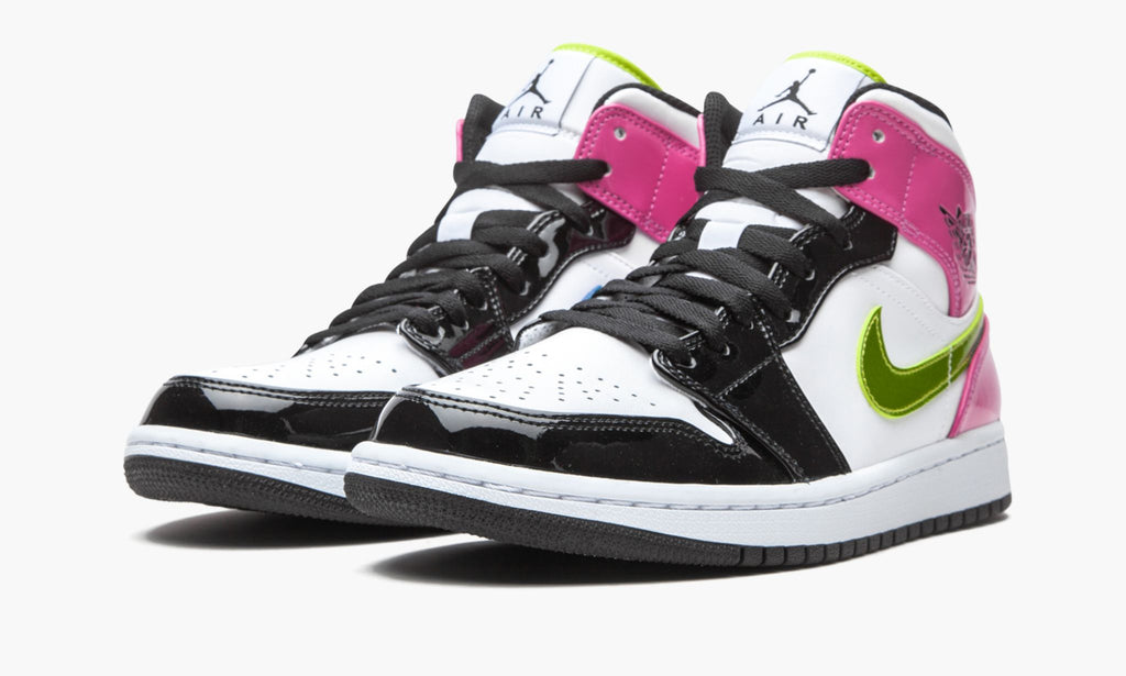 Air Jordan 1 Mid SE "Cyber / Active Fuchsia" Sneakers