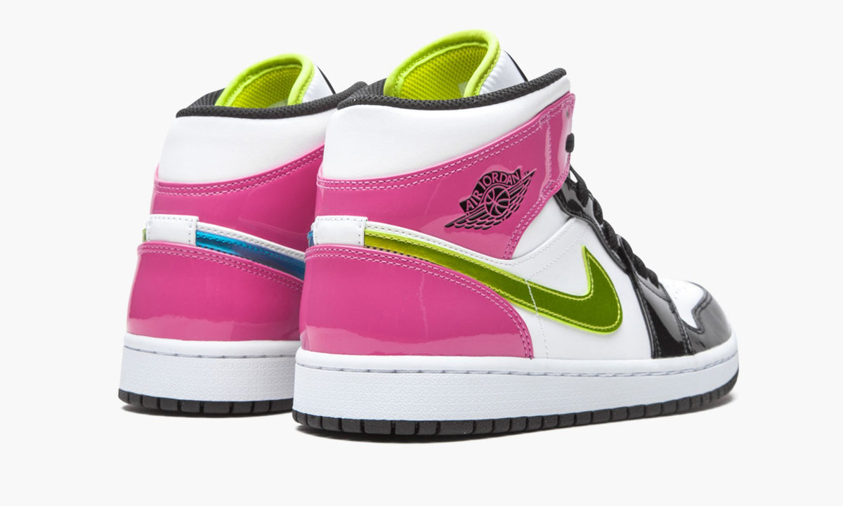 Air Jordan 1 Mid SE "Cyber / Active Fuchsia" Sneakers
