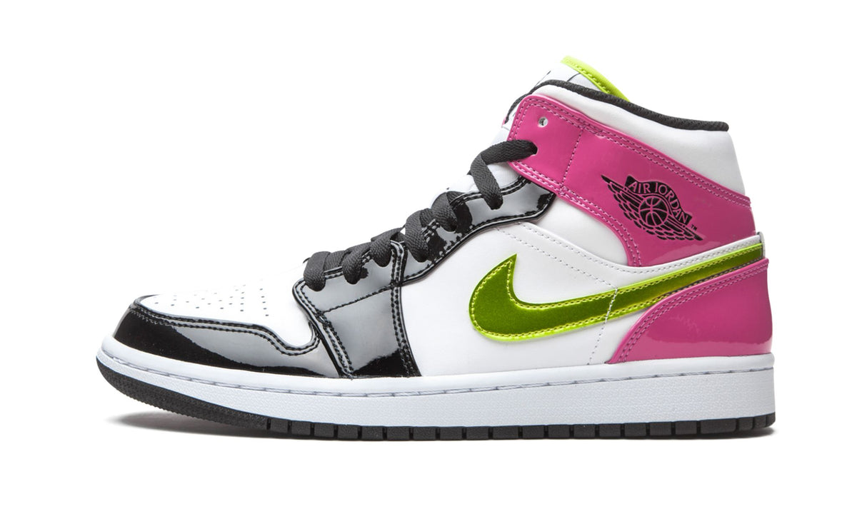 Air Jordan 1 Mid SE "Cyber / Active Fuchsia" Sneakers