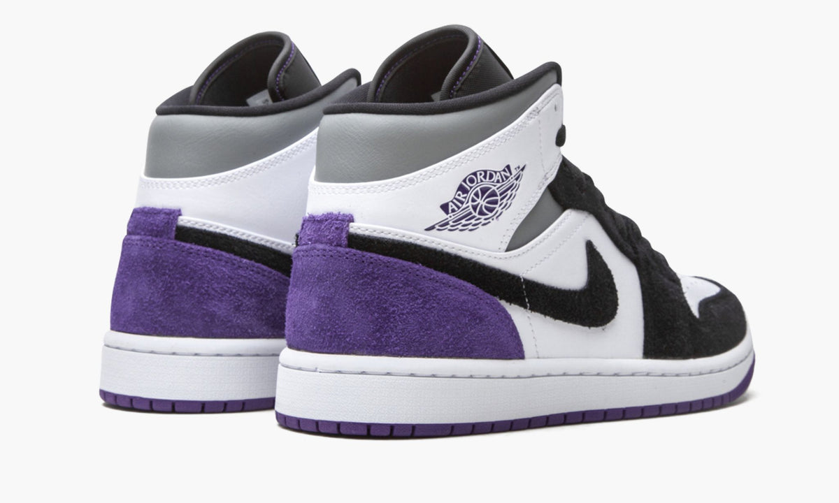 Air Jordan 1 Mid SE Court Purple Suede Sneakers