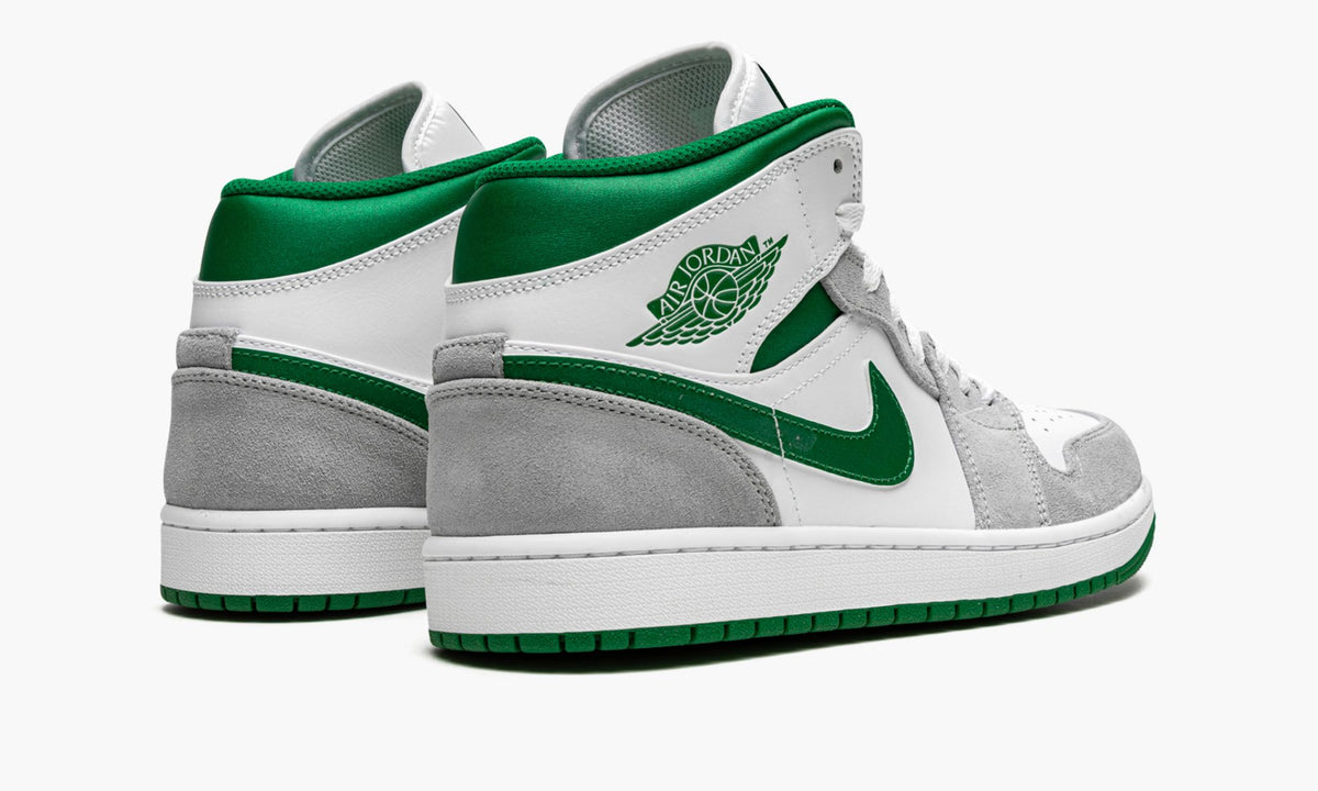 Air Jordan 1 MID SE Grey / Pine Green / White Sneakers