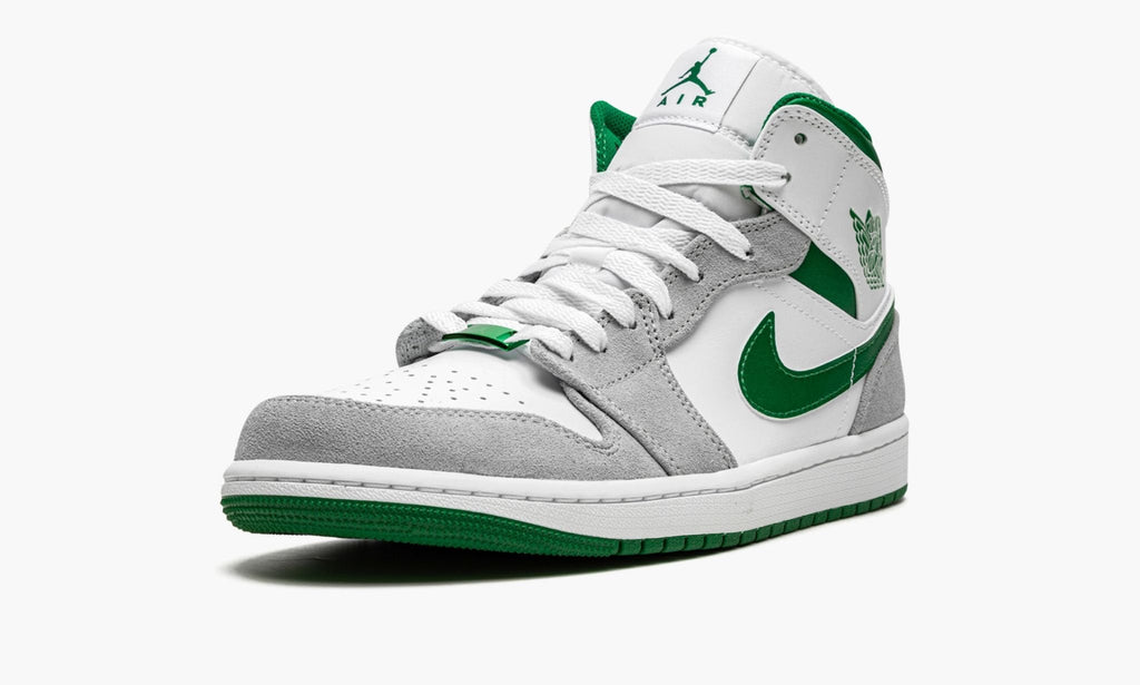 Air Jordan 1 MID SE Grey / Pine Green / White Sneakers