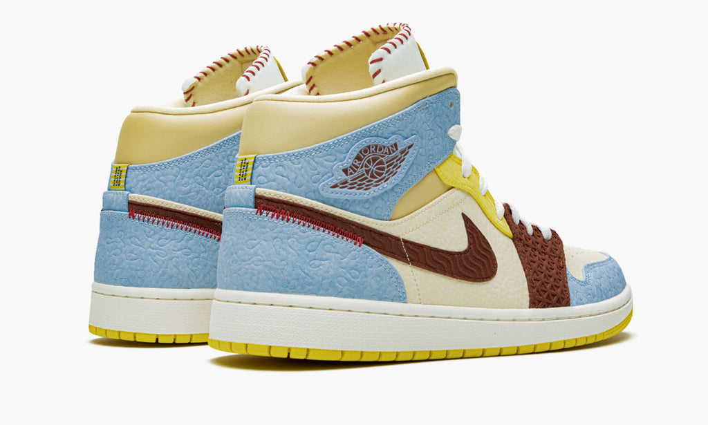 Air Jordan 1 Mid SE Maison Chateau Rouge Fearless Sneakers