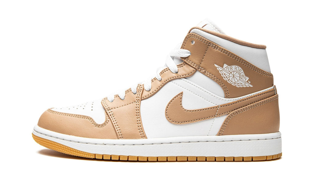 Air Jordan 1 Mid Tan / Gum Sneakers