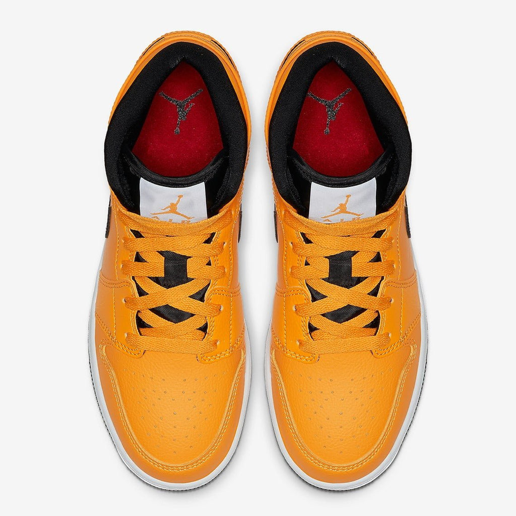 Air Jordan 1 Mid Taxi Yellow Sneakers