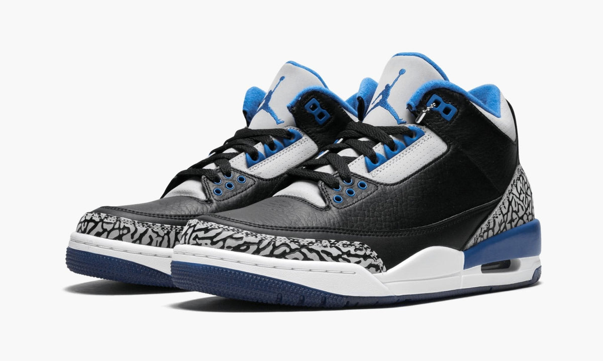 Air Jordan 3 Retro Sport Blue Sneakers