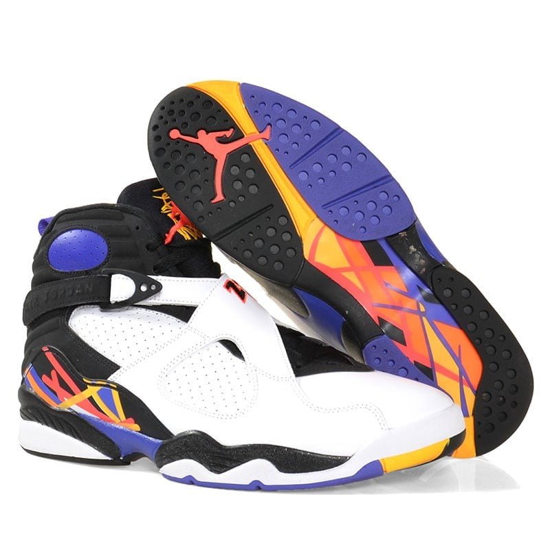 Air Jordan 8 Retro Three Peat Sneakers