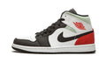 Jordan 1 Mid SE "Red Grey Black Toe" Sneakers