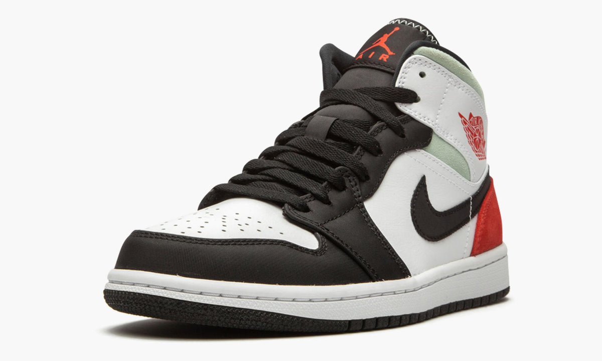 Jordan 1 Mid SE "Red Grey Black Toe" Sneakers