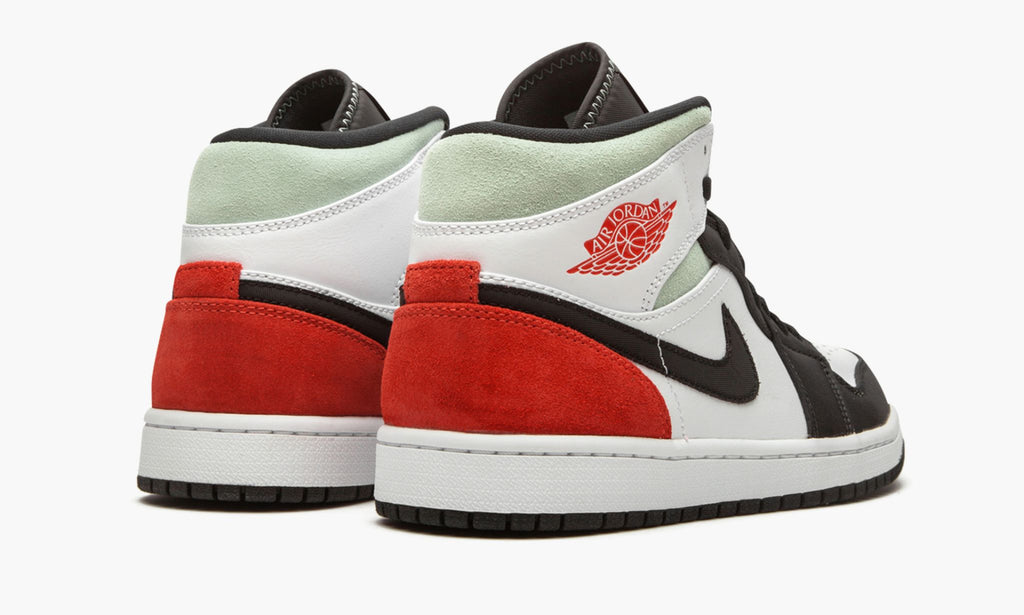 Jordan 1 Mid SE "Red Grey Black Toe" Sneakers