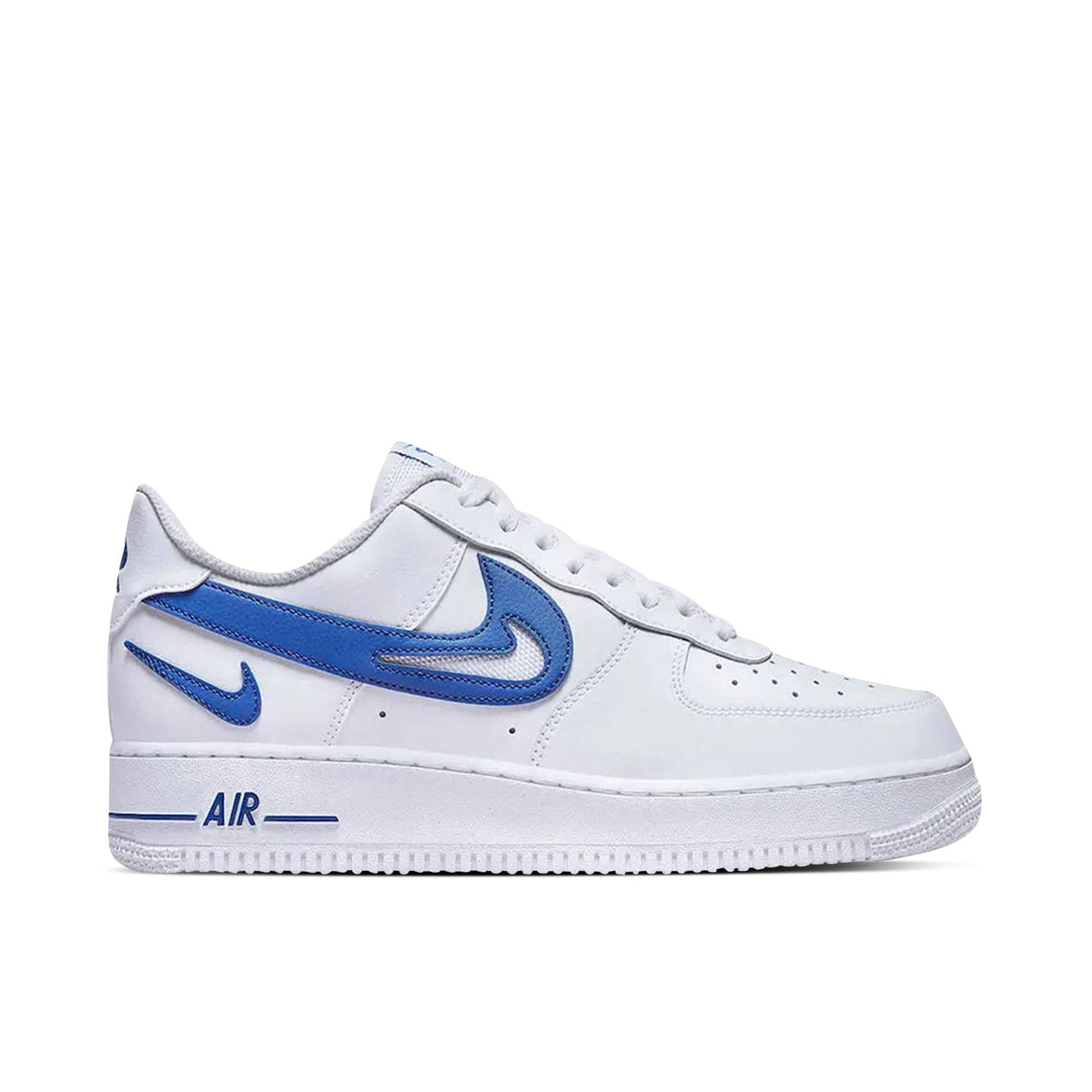 Nike Air Force 1 Low '07 FM Cut Out Swoosh White Game Royal Sneakers