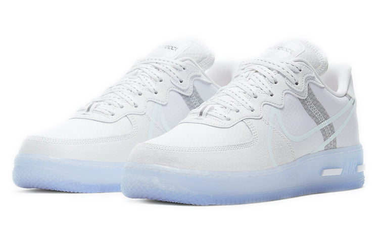 Nike Air Force 1 React White Ice Sole Sneakers