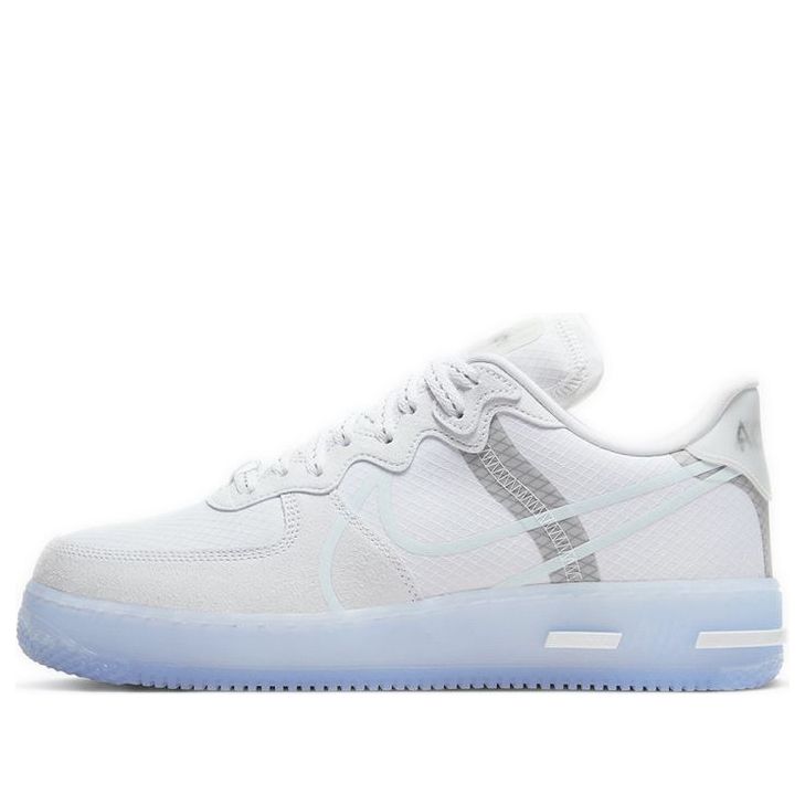 Nike Air Force 1 React White Ice Sole Sneakers