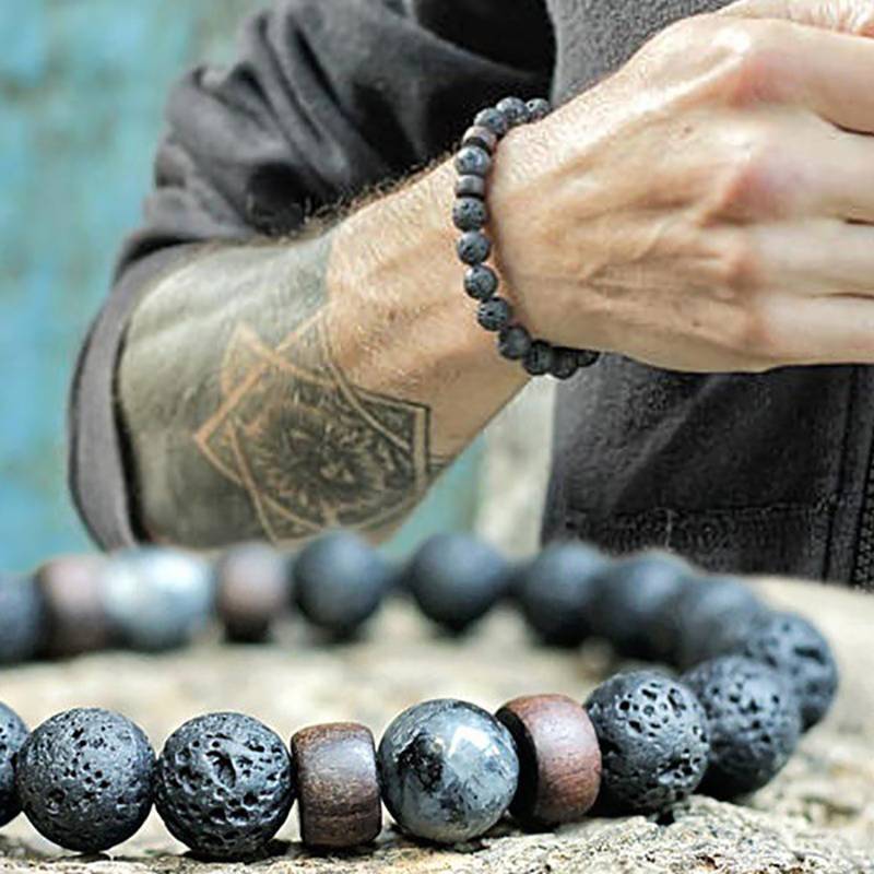 Mashtronic Volcanic Rock Bracelet