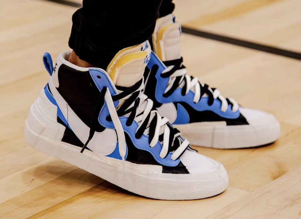 Sacai x Nike Blazer Mid Black Blue Sneakers